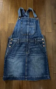 GAPデニムオーバーオールスカート