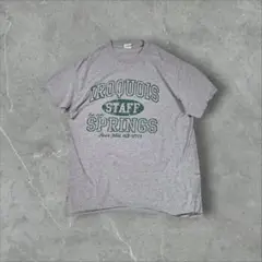 GILDAN ヴィンテージ　カレッジ　ロゴTシャツ グレー M