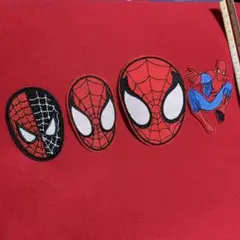スパイダーマン　アイロンワッペン　4点セット