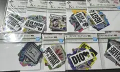 ジョジョ　一番くじ　ステッカー　セット　B