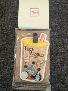 万博TECHWORLDネームタグとスタンプ１枚