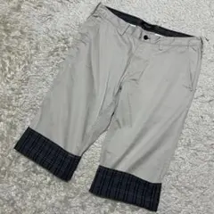 バーバリーブラックレーベル ショートパンツ ノバチェック ベージュ 76 伸縮◎