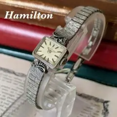 ハミルトン/HAMILTON ダイヤモンド10K アンティーク腕時計 レディース