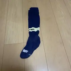 ネイビー ストライプ サッカーソックス