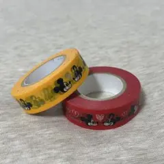 2個セット マスキングテープ ミッキーミニー