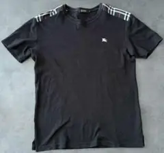 BURBERRY BLACK LABEL 半袖カットソー 黒M綿100% 日本製