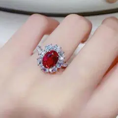 ダイア指輪 2.0ct リング プラチナ PT950 ルビー指輪217