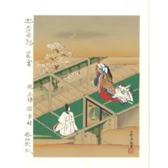 安田靫彦 箱書／土佐光起「武者絵」掛軸（大和絵） 紙本 三幅 安田靫彦 箱書／土佐光起「武者絵」掛軸（大和絵） 紙本 三幅