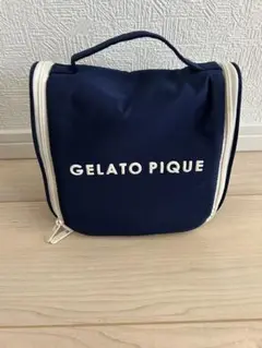 美品❤︎ジェラートピケ　ハンギングポーチ　ネイビー