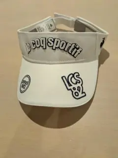 le coq sportif 白　 サンバイザー　ゴルフ　帽子