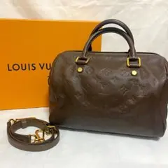 ルイヴィトン モノグラム スピーディー アンプラント ブラウン ハンドバッグ 茶