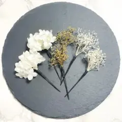 ドライフラワー かすみ草 髪飾り ヘッドパーツ 成人式 結婚式 袴 前撮り卒業式