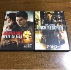 2作品セットトム・クルーズ。ジャッククリーチャーシリーズ、DVD吹き替えあり