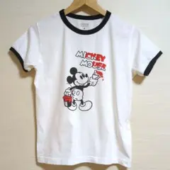 美品■ローリーズファーム　MickeyリンガーTシャツ　ミッキー