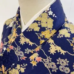 【春】14387s 着物 小紋 花植物文様