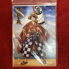 限定　ワンピース 原画展　スーパー歌舞伎コレクション　ルフィ ブロマイド 新品