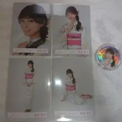 櫻坂46 松本和子 生写真+キラ缶バッジセット