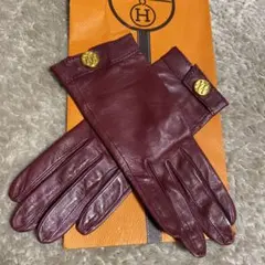 【新品・未使用】HERMES本革グローブ