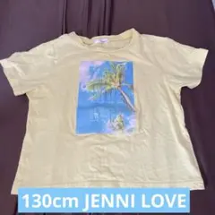 130cm JENNI LOVE tシャツ 黄色　イエロー　L ヤシの木　人気