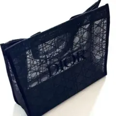 【新品】DIOR ディオール メッシュ トートバッグ ノベルティ ブラック
