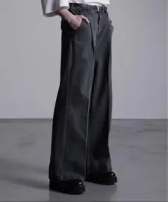 ドレープ ワイドフレアスラックス