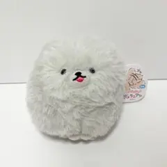しっぽぶんぶんポメラニアン グレーポメ ぬいぐるみ マスコット