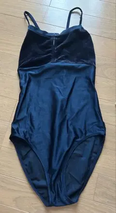 ネイビー ベルベット レオタード 160