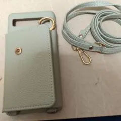 スマホショルダーバッグ ミントグリーン グーグル携帯6a用です