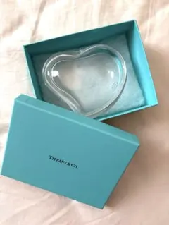 【新品未使用】Tiffany & Co. ハートボックス　クリスタルケース