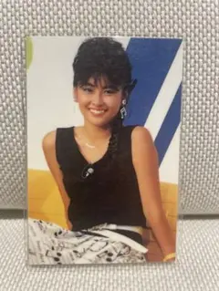 当時物　中山美穂　ブロマイド　ラミネートカード　カレンダー　昭和アイドル