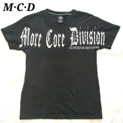 M·C·D ワイド 刺繍ロゴ ( L) ブラック T シャツ　美品