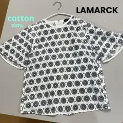LAMARCK ラマルク スモックブラウス 1(S) 綿100 日本製 ユーズド