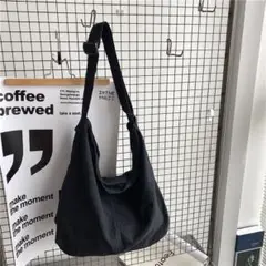 バッグ ニュースペーパーバッグ ショルダーバッグ 古着 ブラック ユニセックス