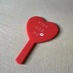 ハート型手鏡 KISS HUG ME