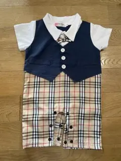 【美品】男の子フォーマルロンパース 80cm