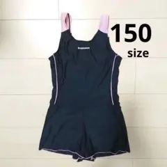 CONVERSE コンバース ワンピース水着 黒・ピンク 150