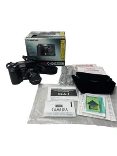 【美品】オリンパス 乾電池式 オールドコンデジ C-40ZOOM シルバー OLYMPUS CAMEDIA C-40 Zoom｜元田中マロ