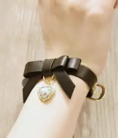 LIZLISA レザーリボンブレスレット