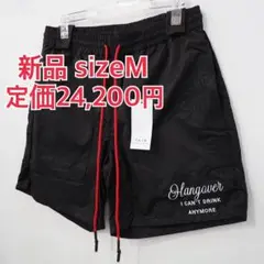 新品 定価24200円 タインダブルプッシュ 刺繍 ショート パンツ ブラック