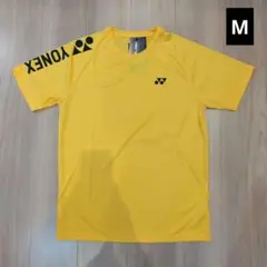 YONEX　Tシャツ Mサイズ 肩ロゴ イエロー　⑯