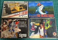 ファミコン　お得まとめ売り② 4本セット　全て箱、説明書、4箇所耳付き