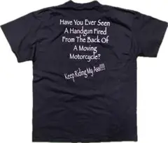 好デザイン 00s モーターサイクル メッセージ Tシャツ ハーレー アート