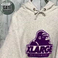 【※コラボ】XLARGE champion★サガラ刺繍ロゴ スウェットパーカー