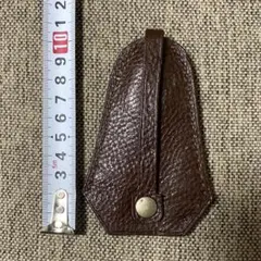 ハンドメイド ブラウンレザー キーケース