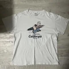 ポパイ コラボ　ユースフルサーフ 白 半袖Tシャツ Mサイズ　夏 短丈
