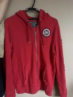 Abercrombie & Fitch 赤 パーカー