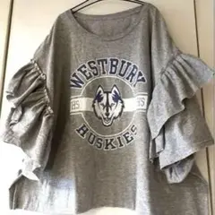 【最終値下げ】WESTBURY HUSKIES フリルTシャツ　リメイク