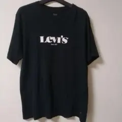 Levi's 黒 Tシャツ ロゴ入りM