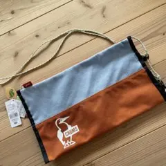 新品　CHUMS ティッシュボックス ケース　オレンジ/ブルー