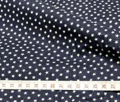 ♪可愛いハギレ㉟細かい星柄 ネイビーベース110×50 パッチワーク ドール服♪